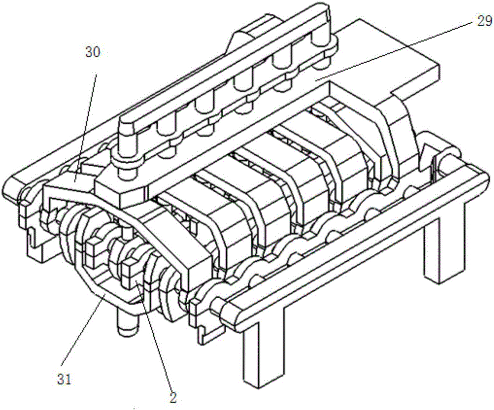 Large-duty loader hydraulic valve body casting mold and manufacturing method