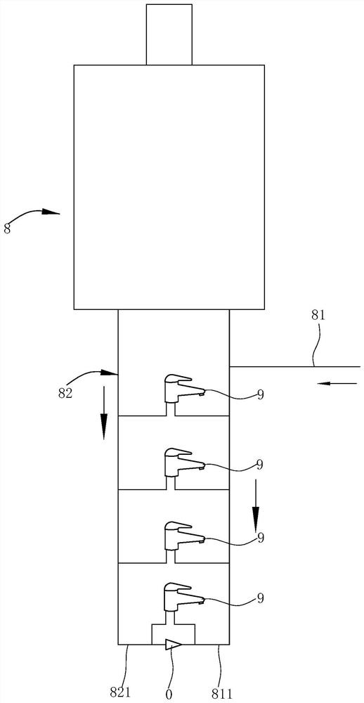 An anti-mixing water valve and a water heater water supply system using the valve