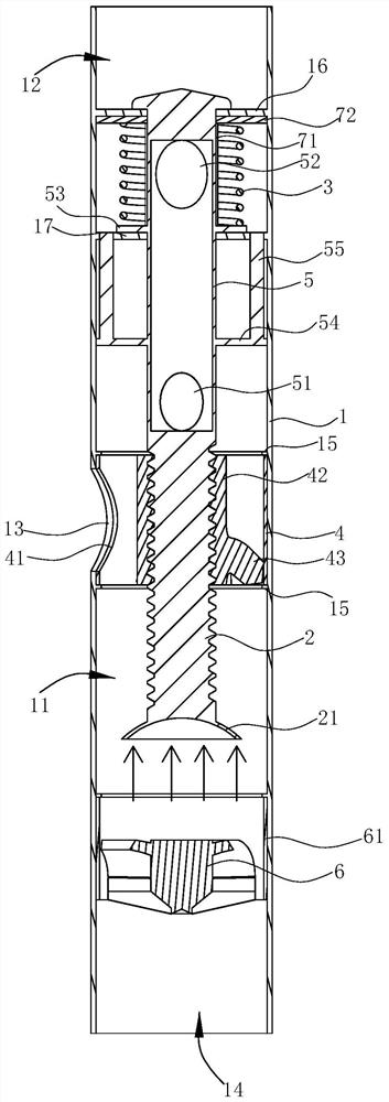 An anti-mixing water valve and a water heater water supply system using the valve