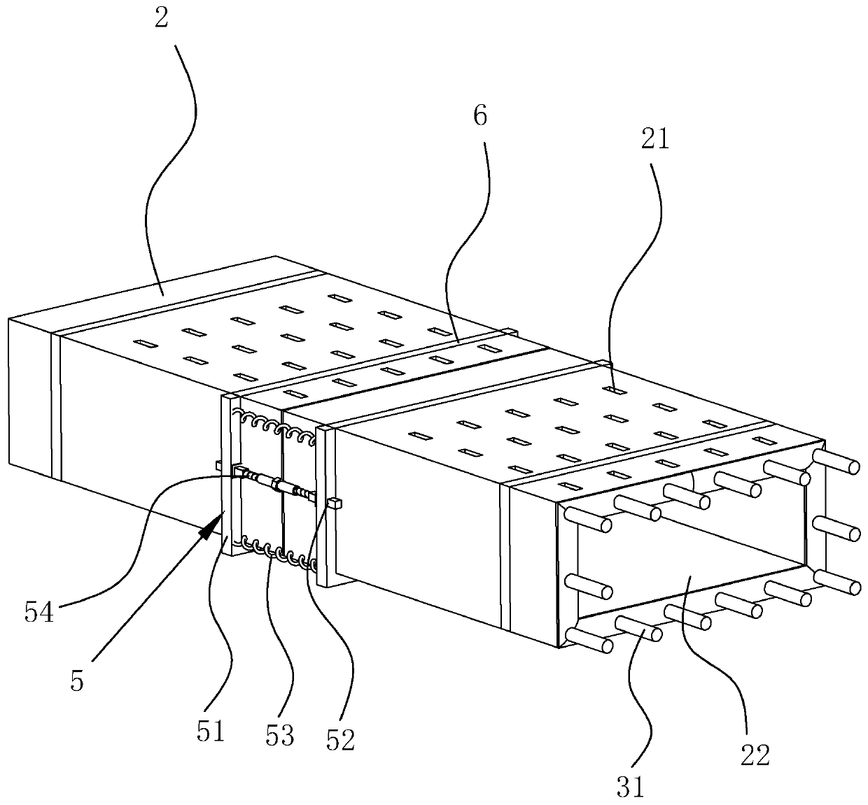 Drainage structure for prefabricated municipal road