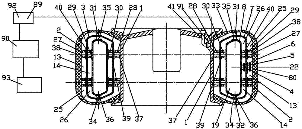 Intelligent network run-flat tire device