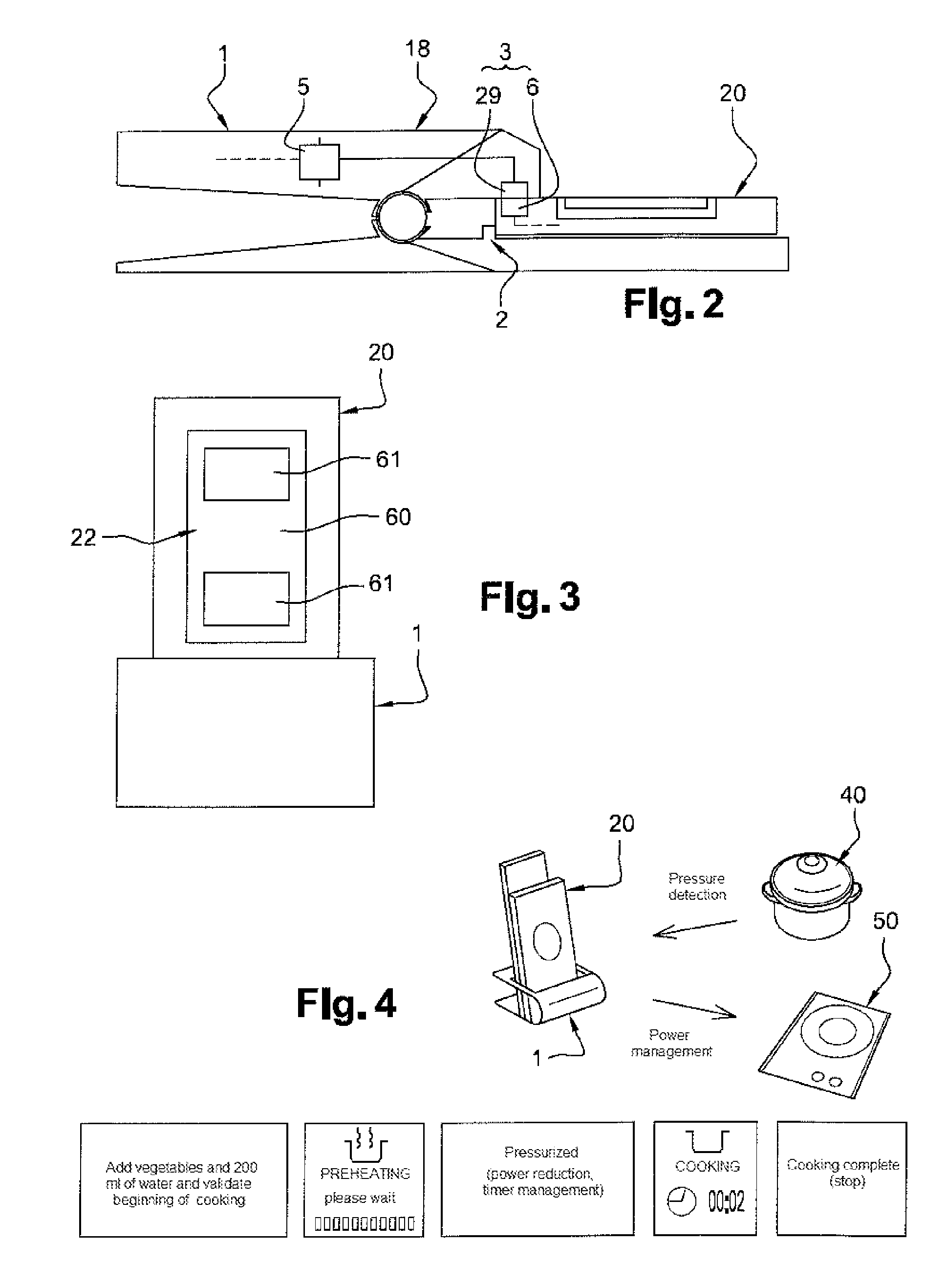 Device for monitoring and/or controlling the operation of at least one household appliance by means of at least one portable communication terminal