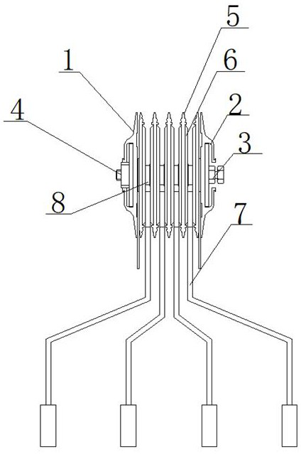 Multifunctional convenient emergency bus cable conversion device