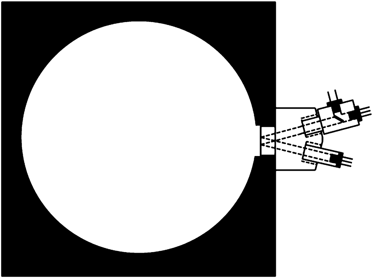 An annular multi-point reflection type photoelectric gas sensor probe