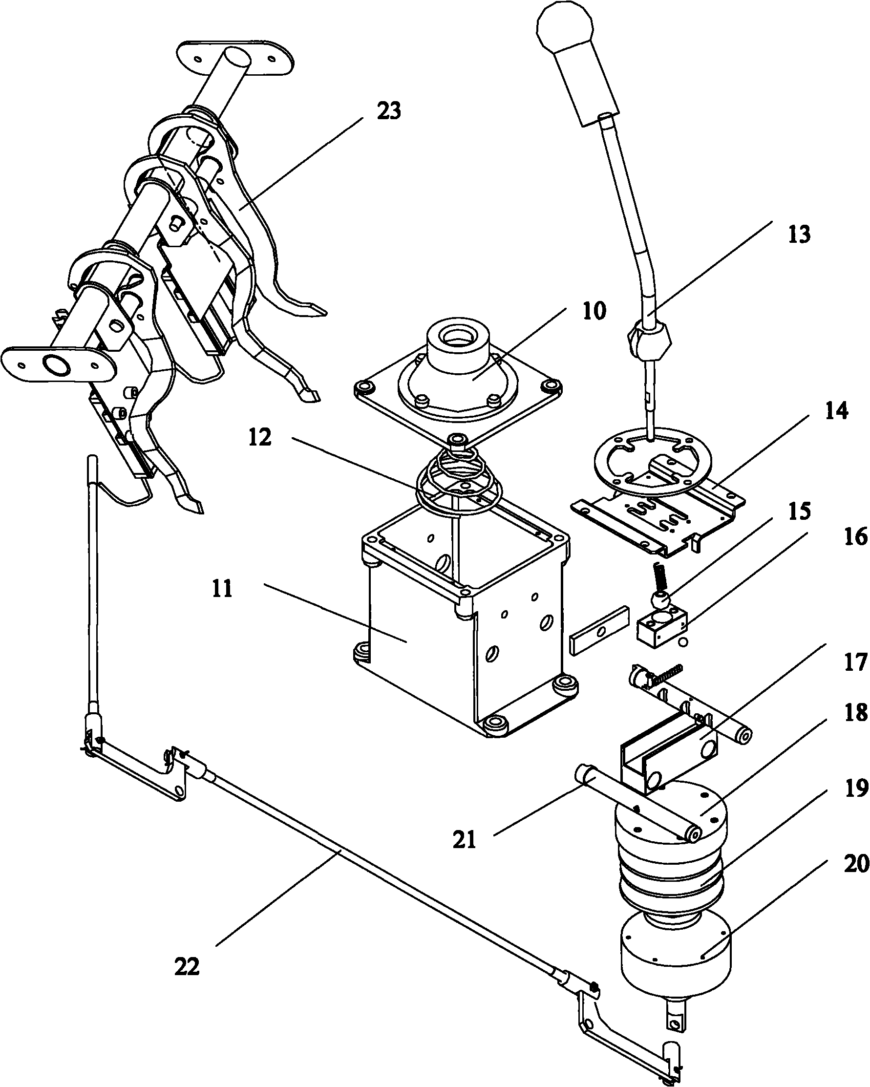 Speed changer simulation device and automobile simulated driving system