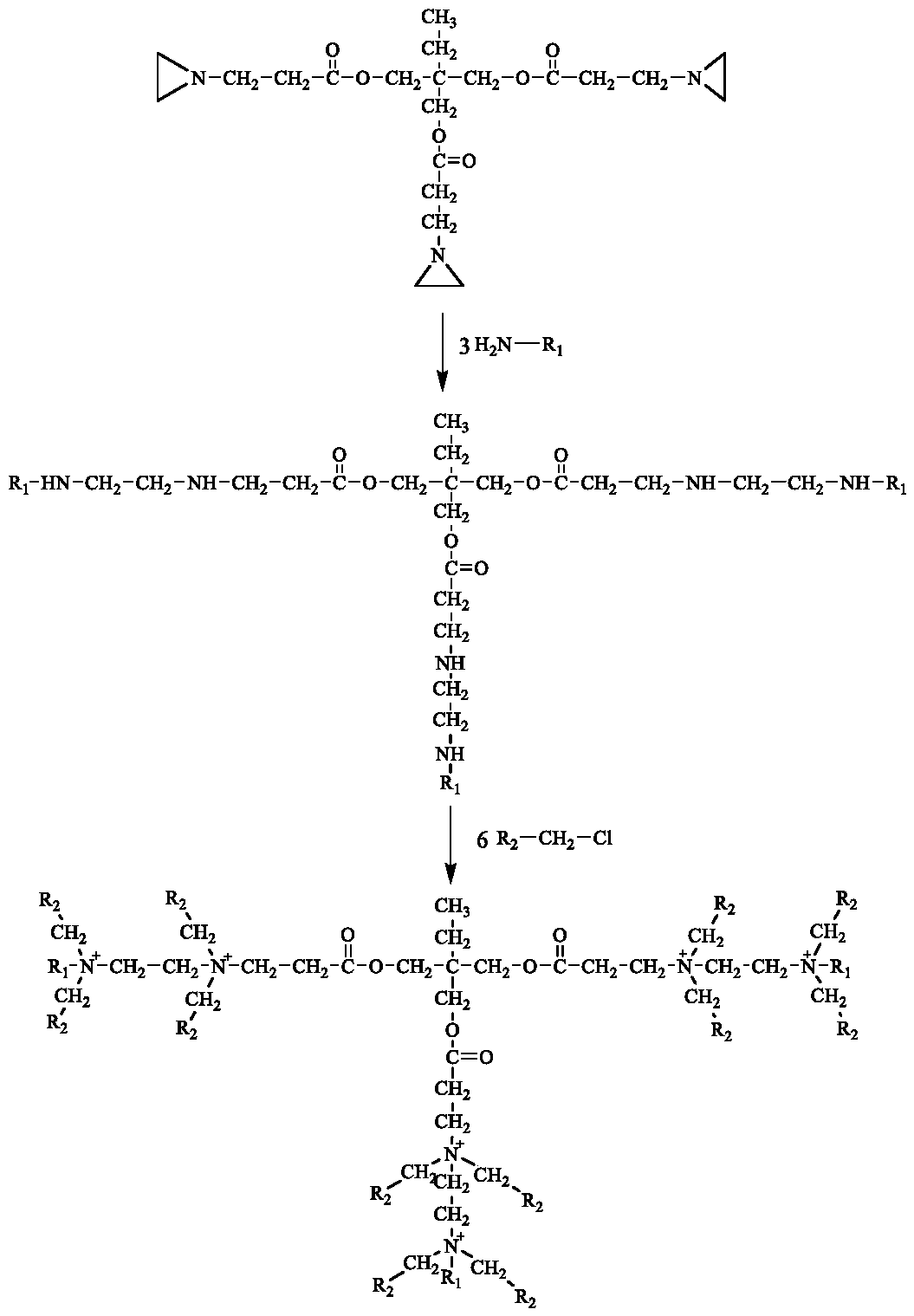 Application of a star-shaped polycation-based compound as a fungicide
