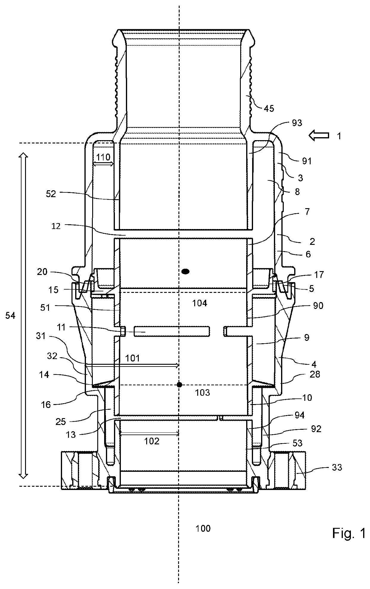 Silencer for the Reduction of Gas Noise in an Intake System of a Combustion Engine and a Method for the Production of Such a Silencer