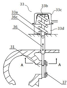 Waste gas bypass valve of turbocharger