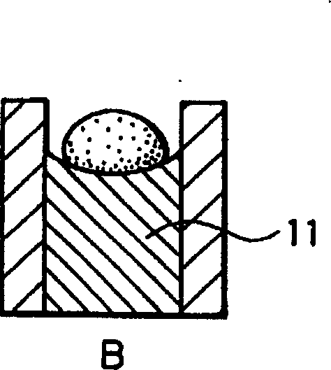 Method and device for mould pressing glass products