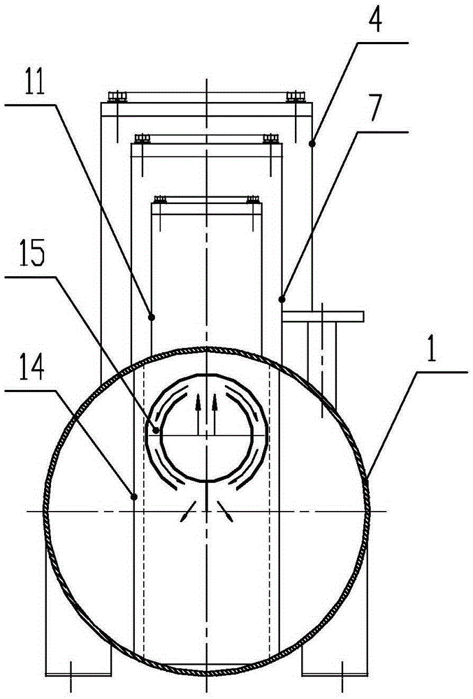 A wide-range horizontal high-efficiency oil-gas separator for a screw compressor test system