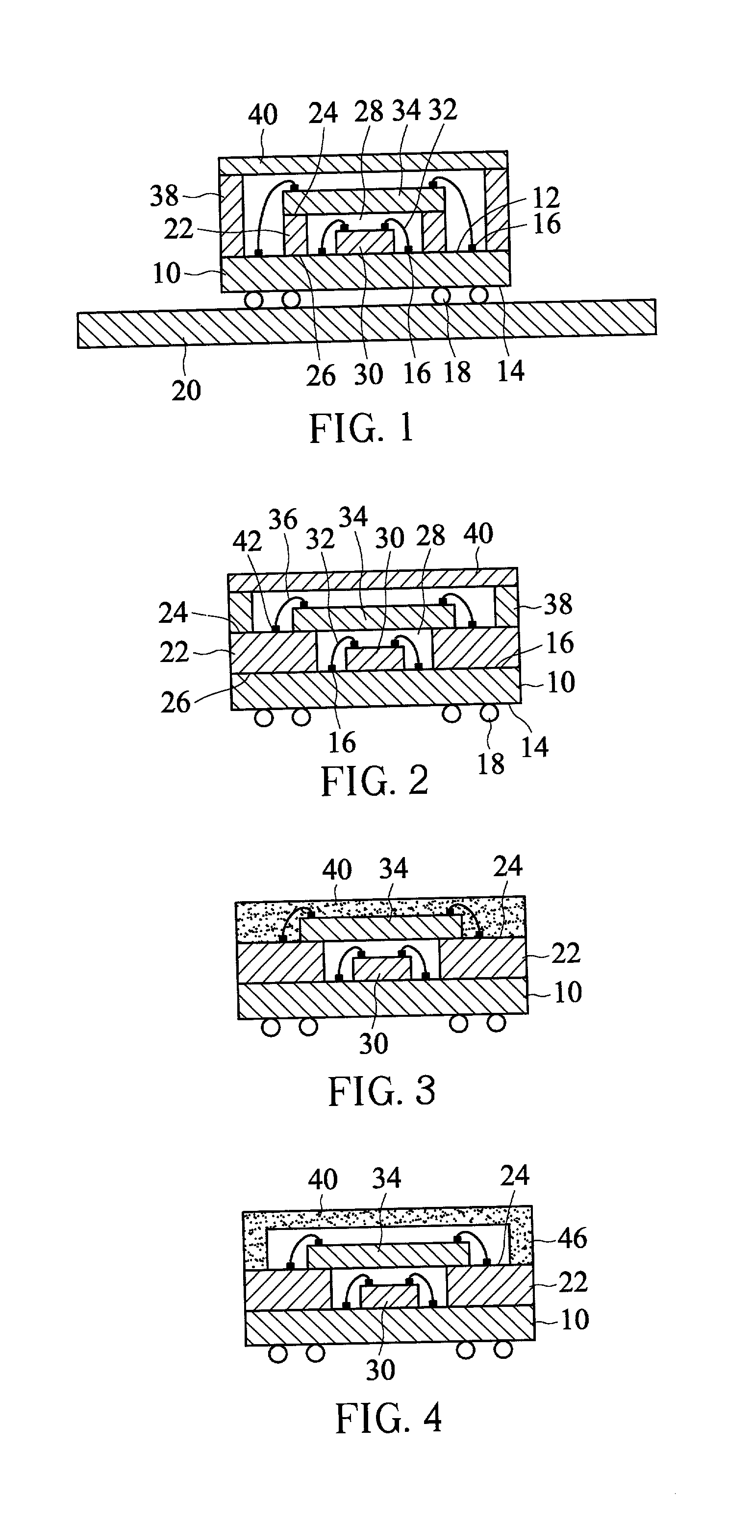 Stacked package structure of image sensor