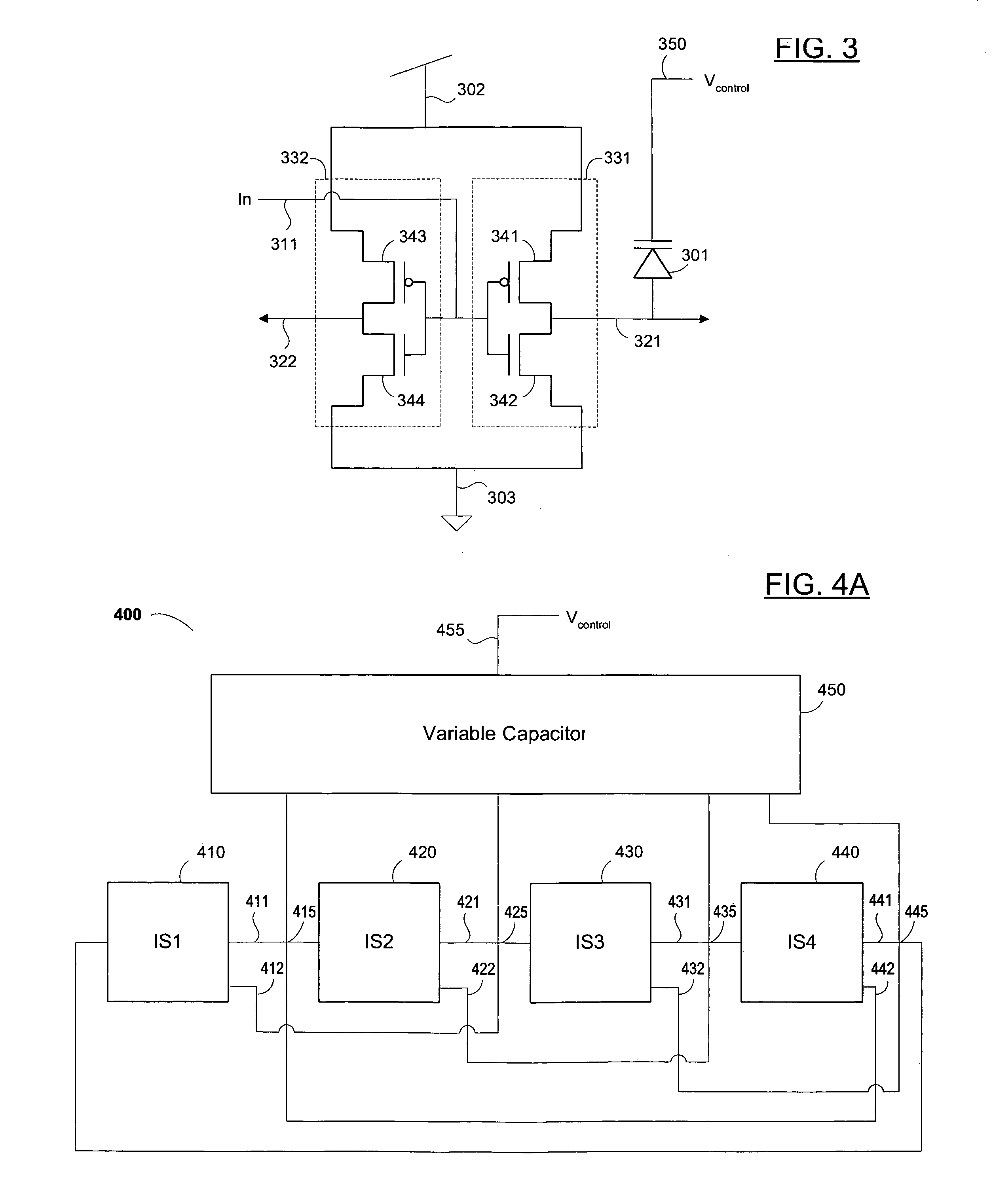 Circuits for voltage-controlled ring oscillators and method of generating a periodic signal