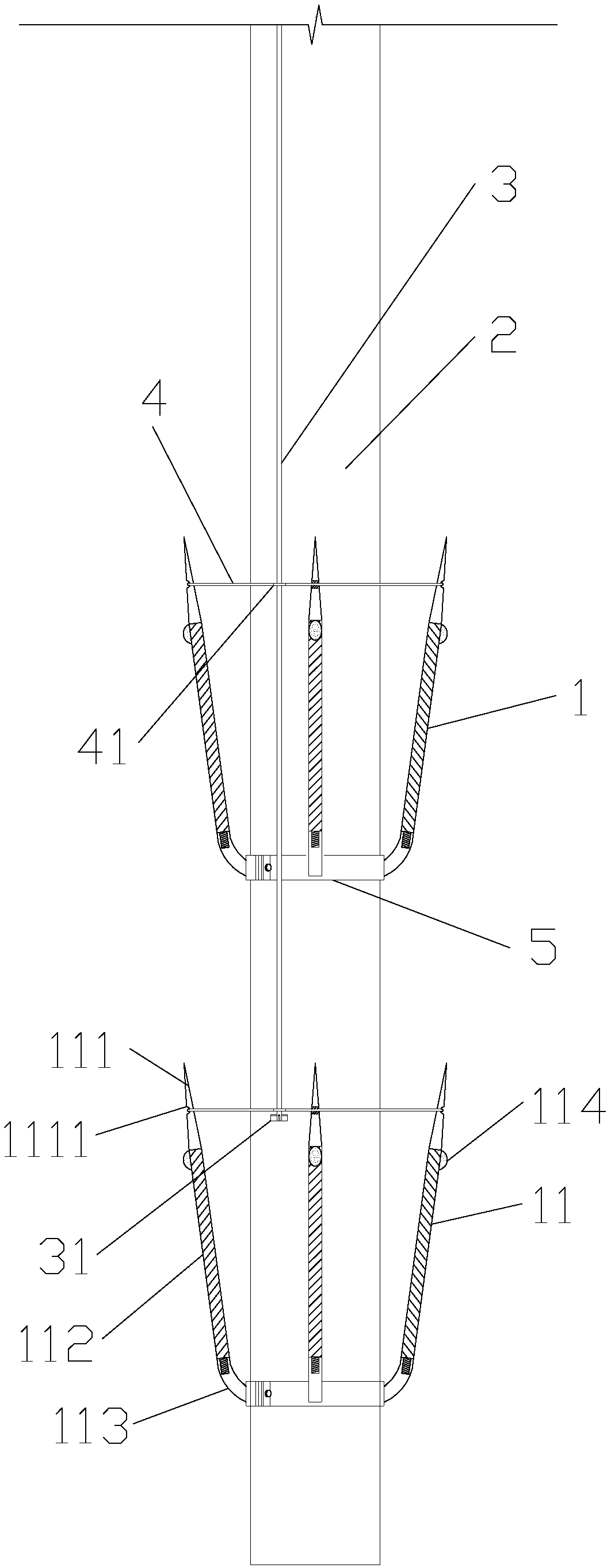 Sleeve valve pipe capable of resisting pulling force and floating force on hole protecting sleeve pipe