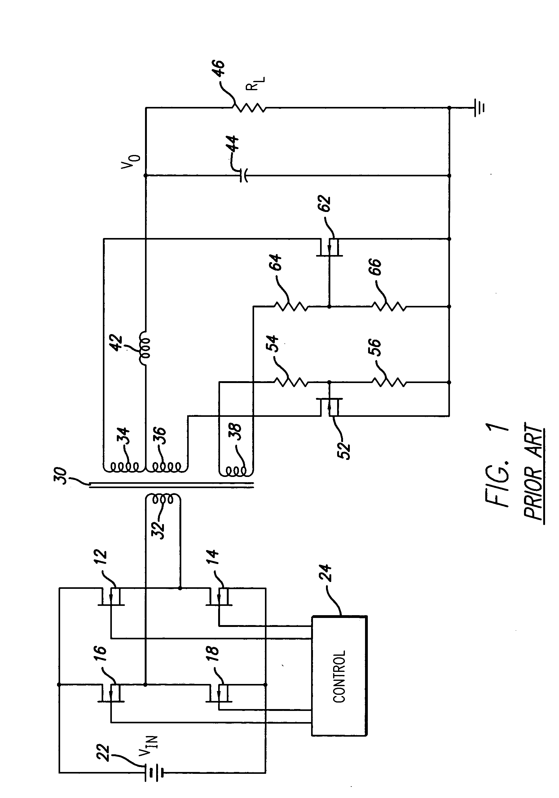 Unregulated DC-DC converter having synchronous rectification with efficient gate drives