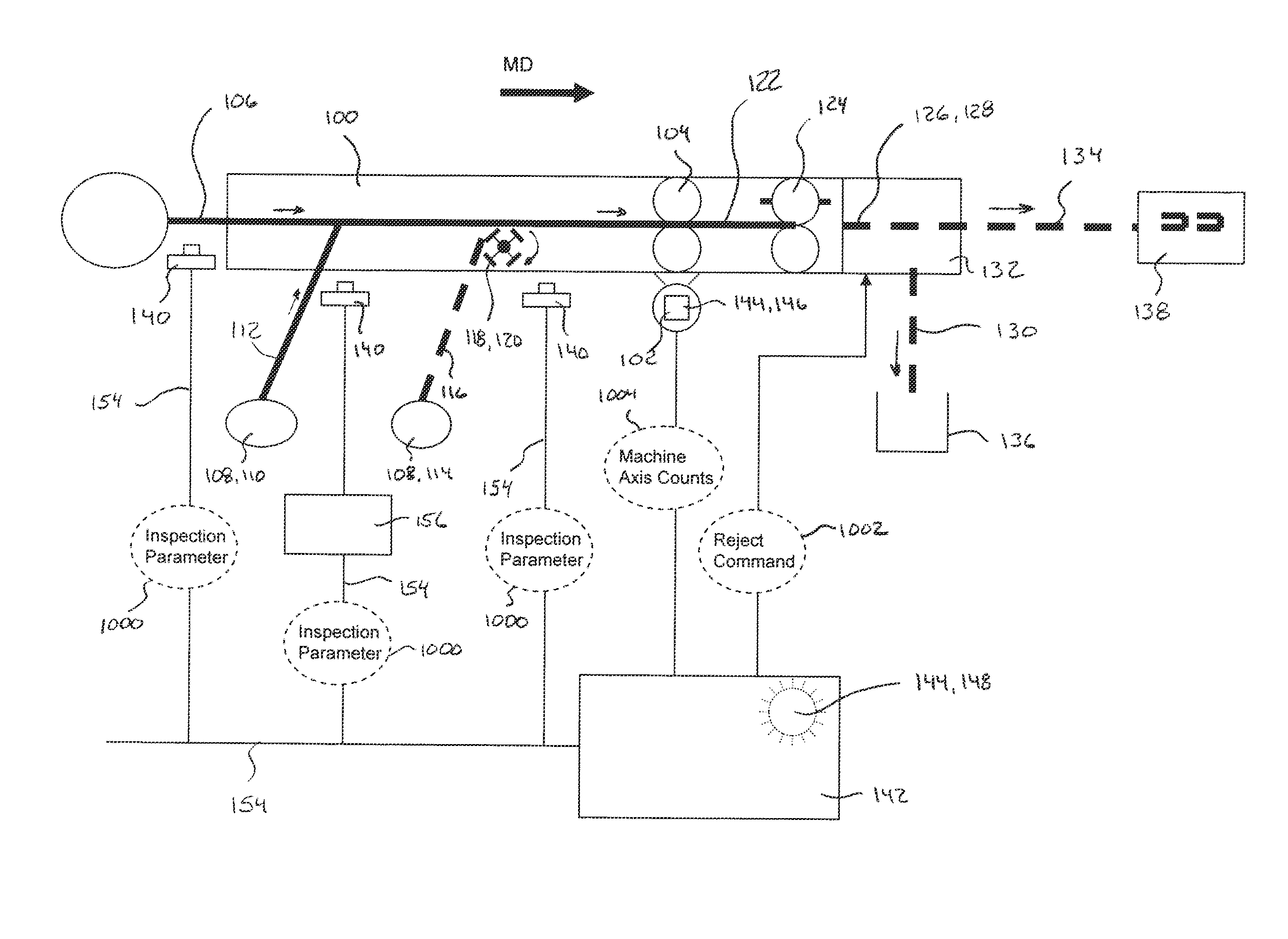 Systems and Methods for Detecting and Rejecting Defective Absorbent Articles from A Converting Line