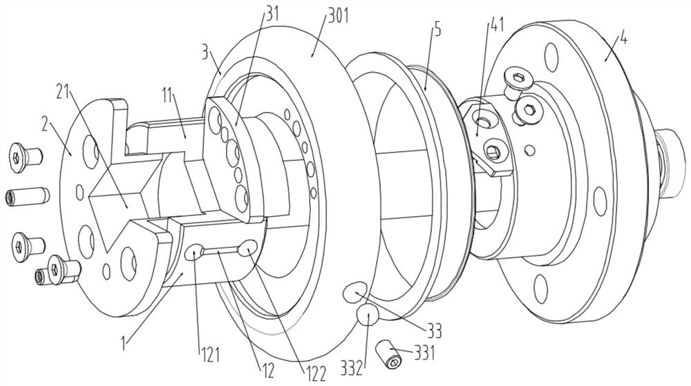 Horizontal pushing type safety chuck