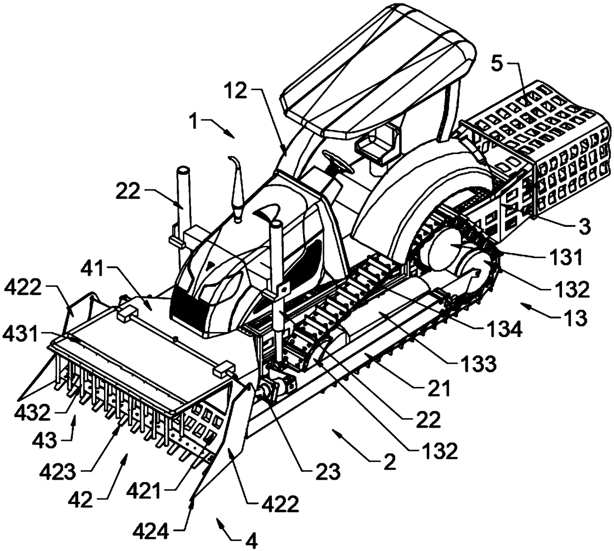 Flushing system and combined lotus root harvesting machine with the same