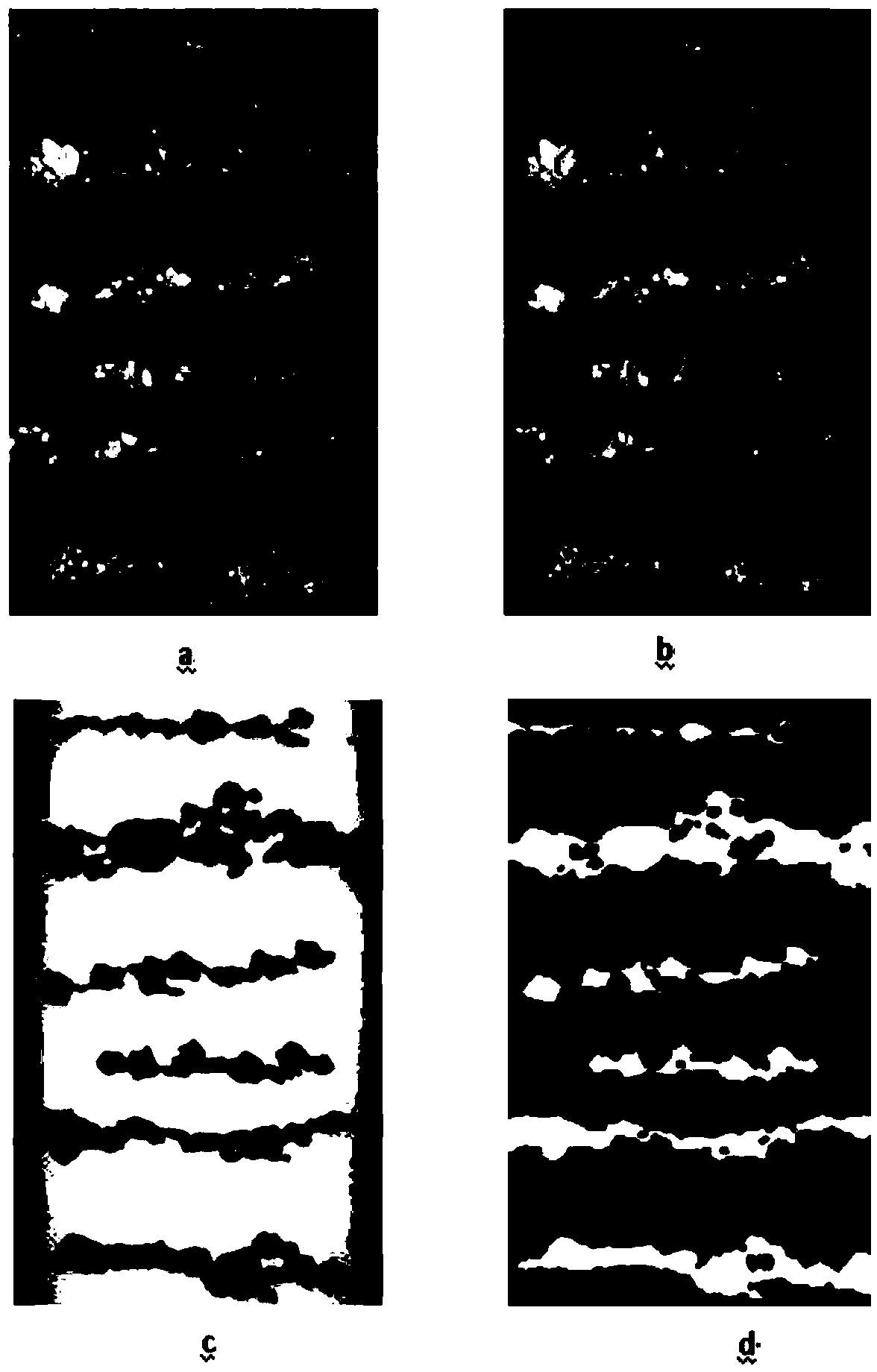 Abrasive particle chain self-adaptive segmentation method orienting online ferrographic image automatic identification