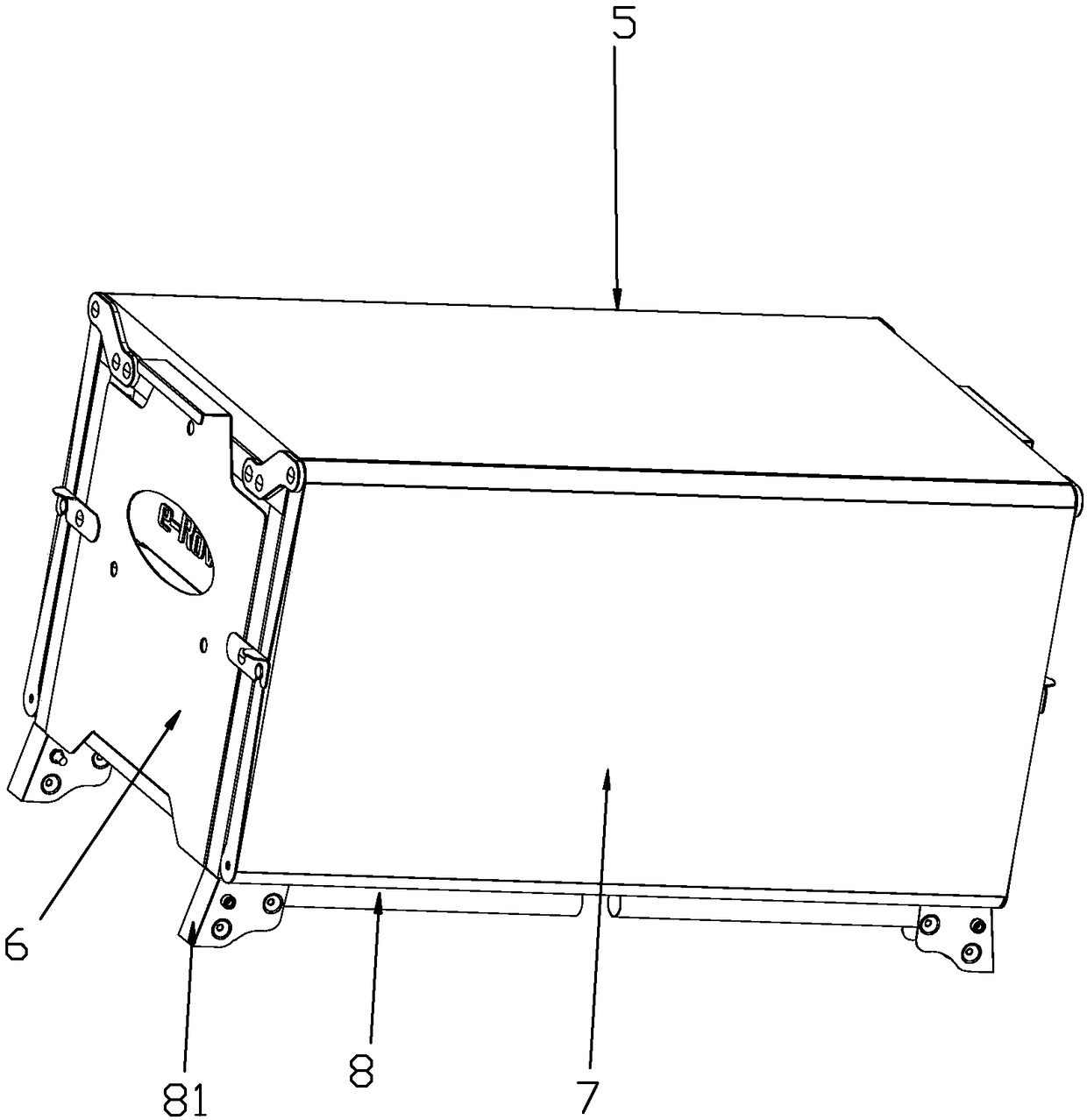 Novel folding type charcoal oven