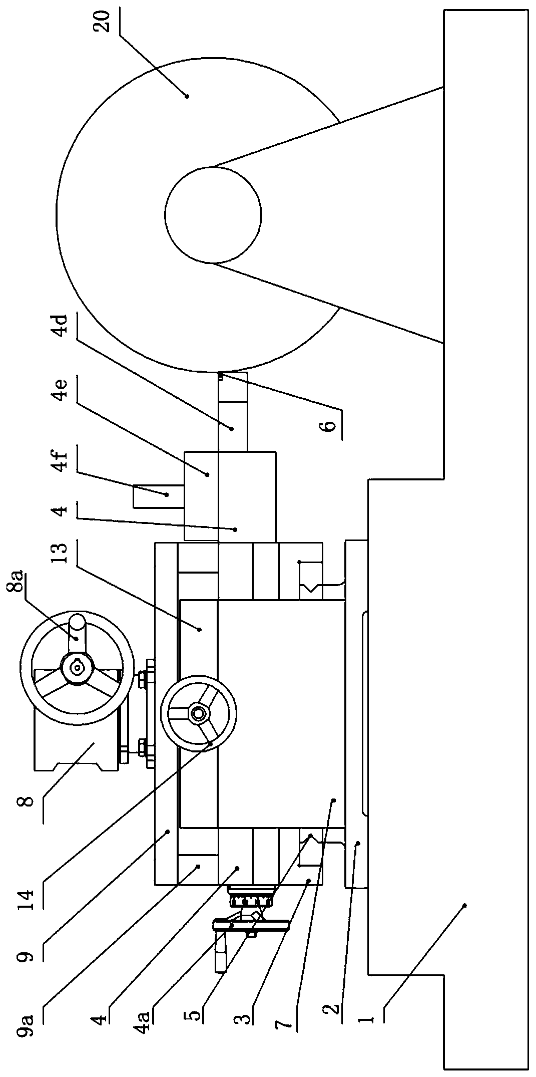 Normal-position turning device for railway vehicle testable track wheel
