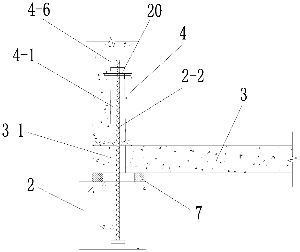 A low-rise fully assembled concrete shear wall structure system