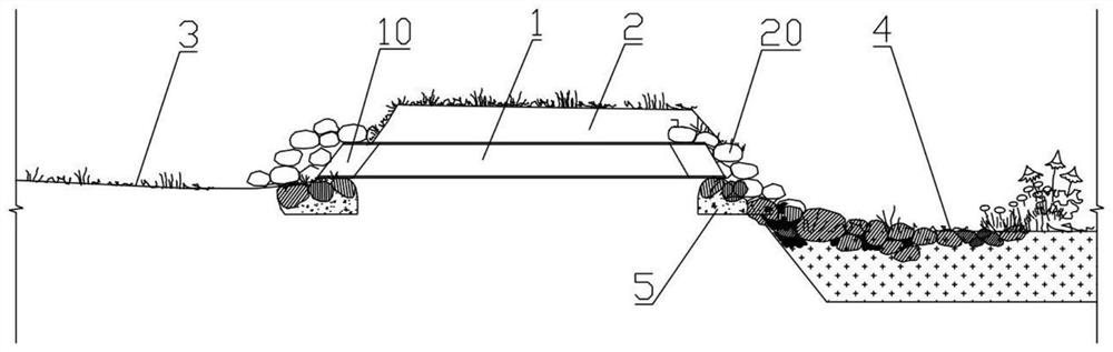 Rainwater permeation regulation and storage facility in LID facility room and construction method of rainwater permeation regulation and storage facility