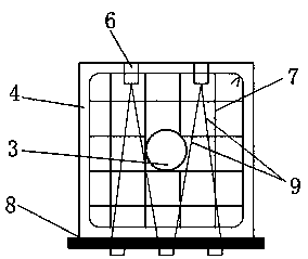 Construction method of corrugated guardrail above highway retaining wall