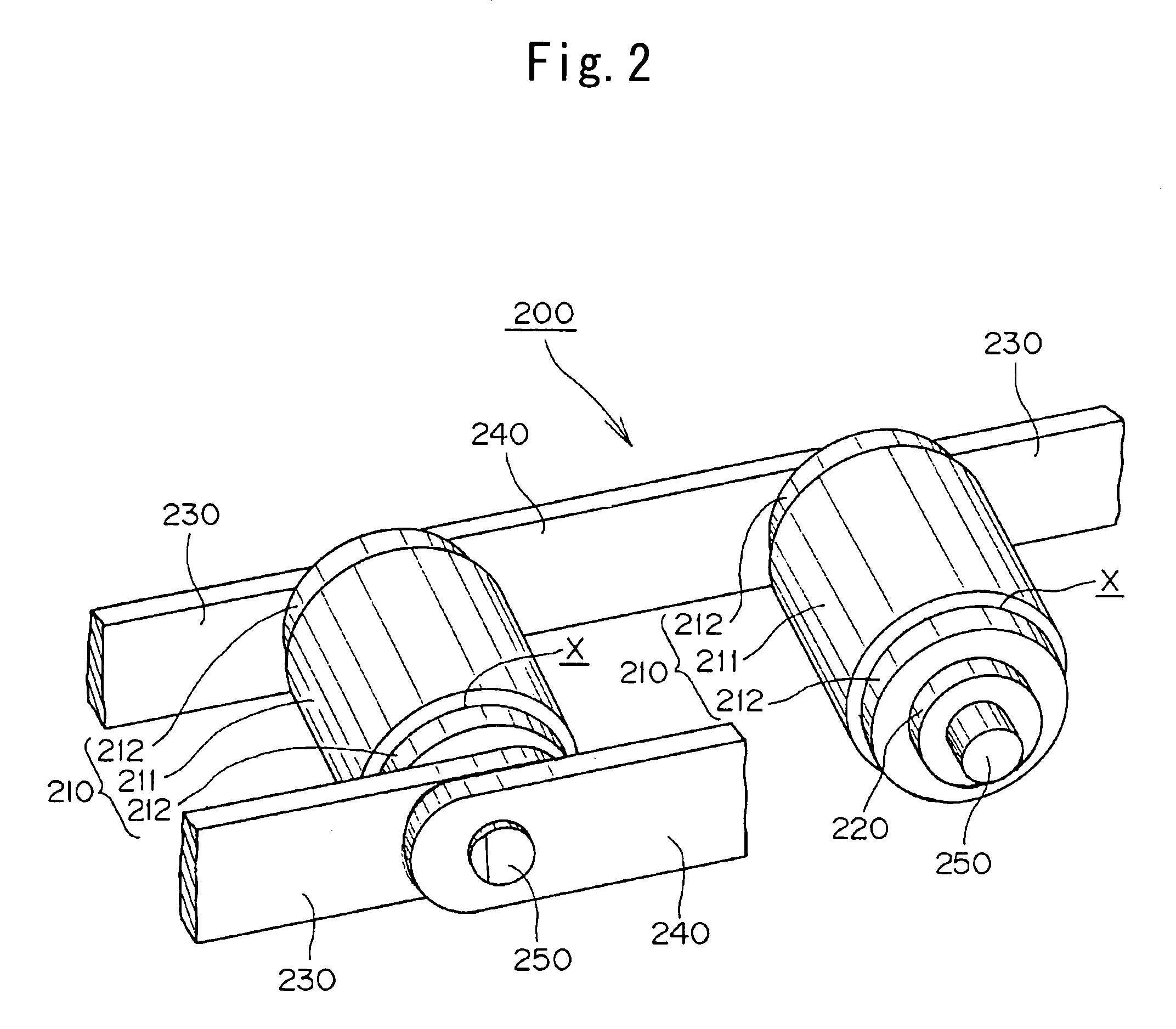 Abrasion sensing type conveyor chain and a method of judging degree of its abrasion