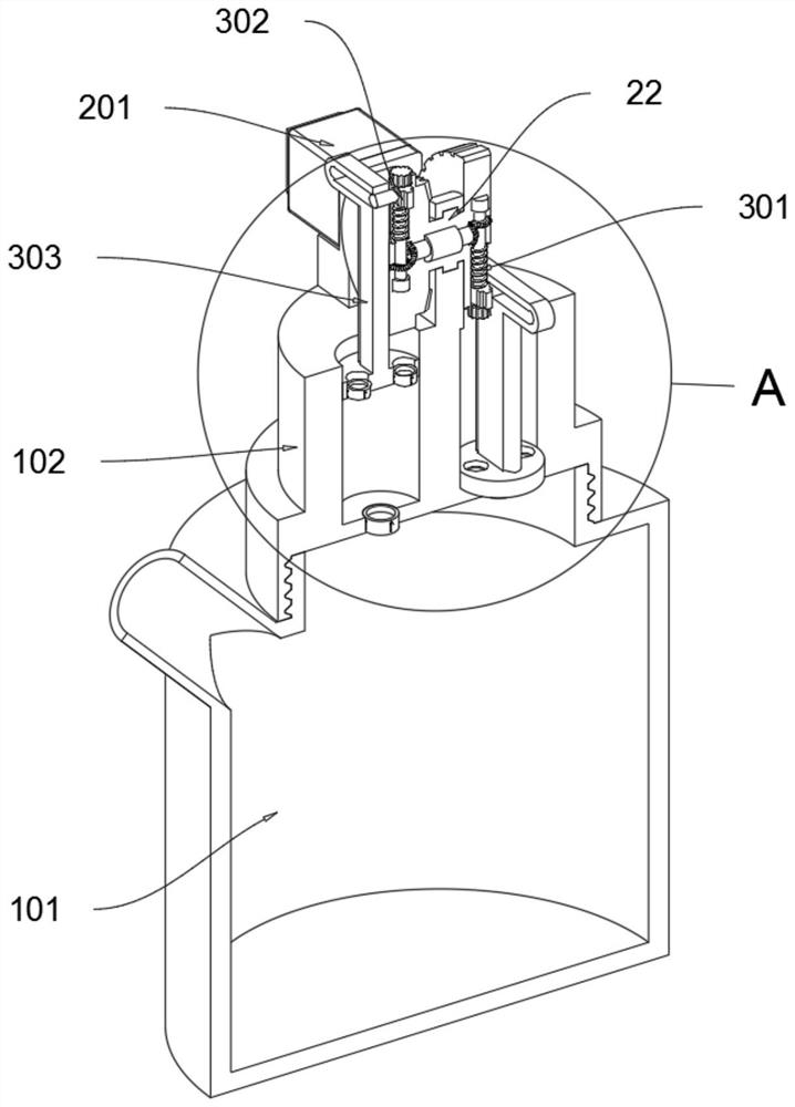 Sputum taking nursing device based on tuberculosis patient