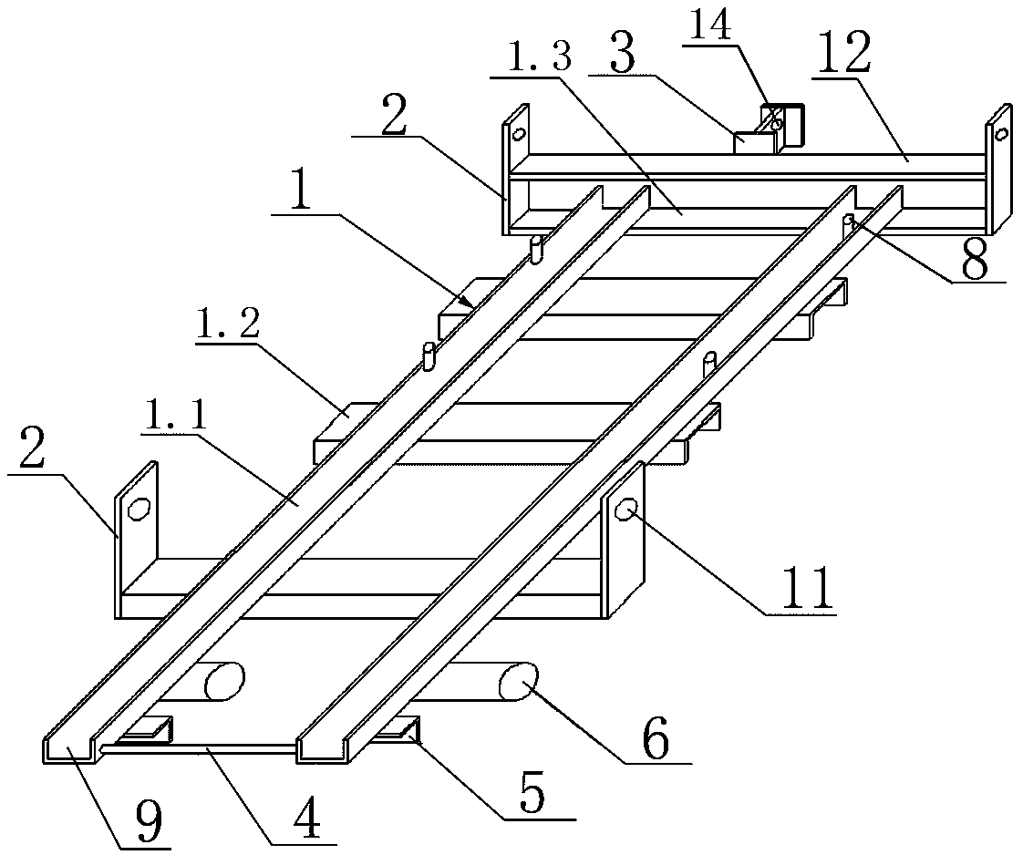 Air conditioner unit integral hoisting platform and construction method thereof