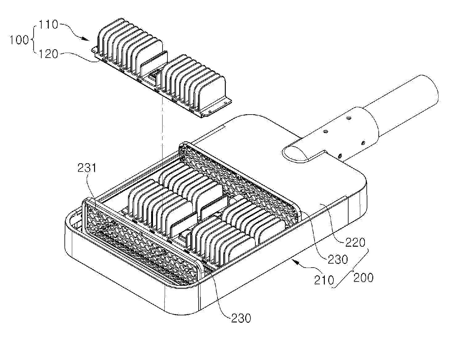 Optical semiconductor lighting apparatus