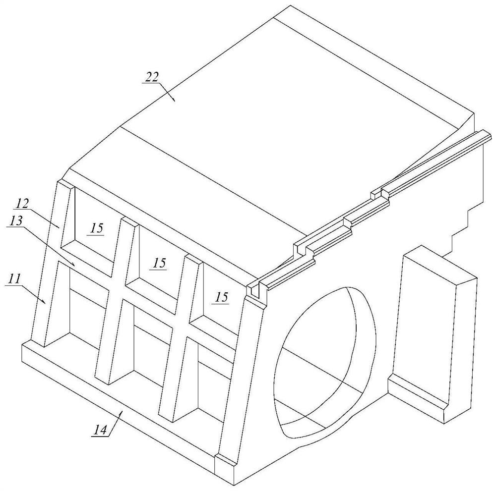 Pile plate type ear wall type open cut tunnel structure