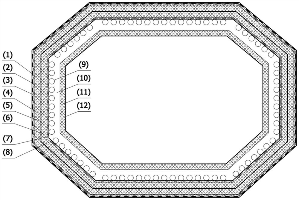 Metal storage cabin for storing liquid hydrogen and liquid helium