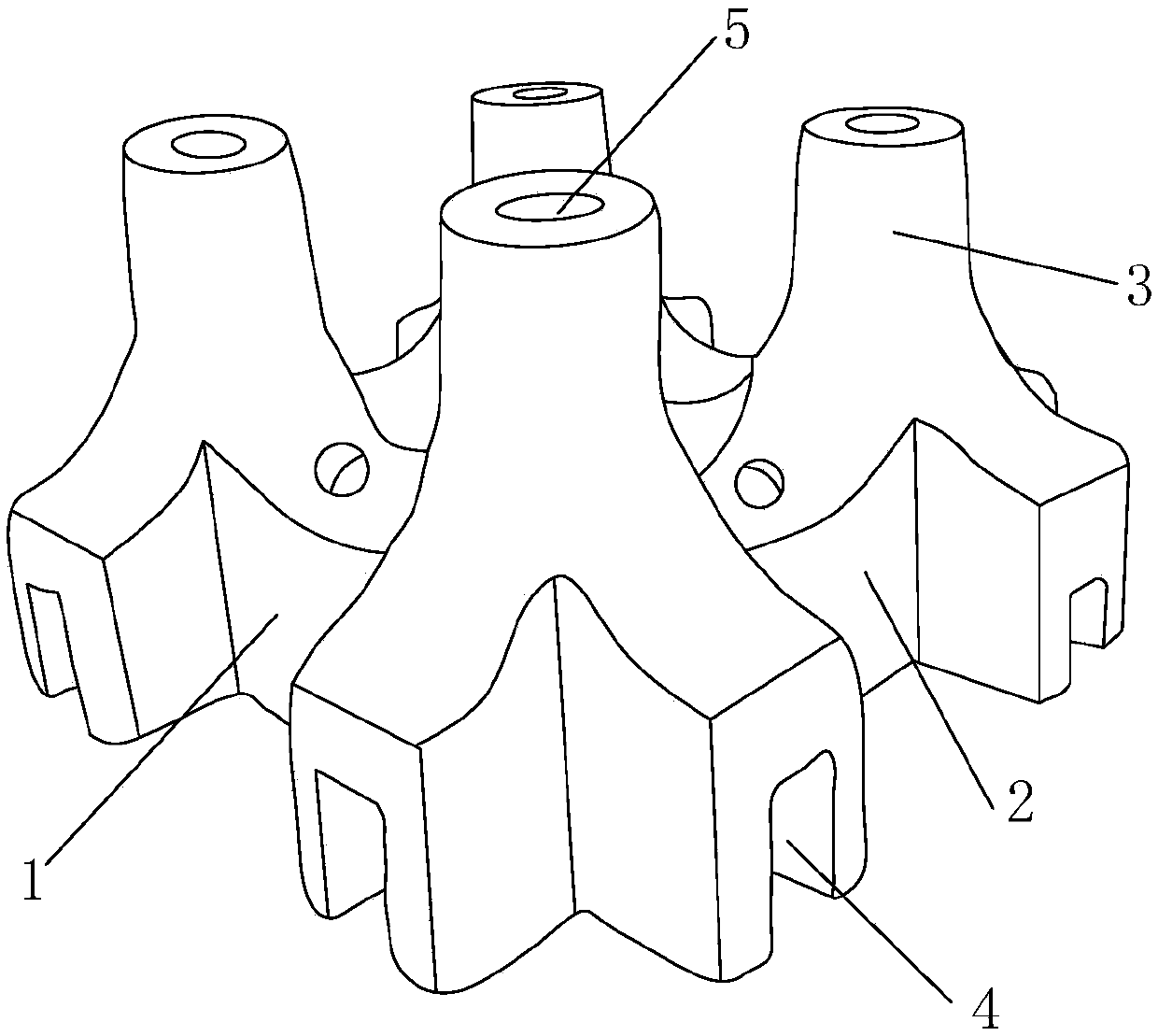 Tube-bearing sponge grass-planting brick