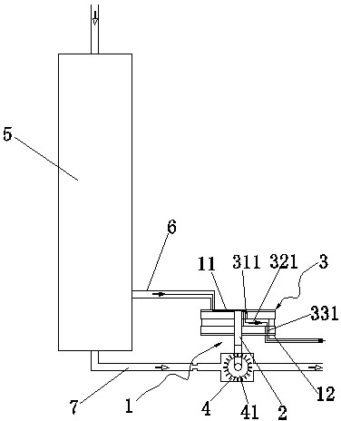 Ultrafiltration flow rate timed automatic mechanical flushing valve device