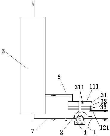 Ultrafiltration flow rate timed automatic mechanical flushing valve device