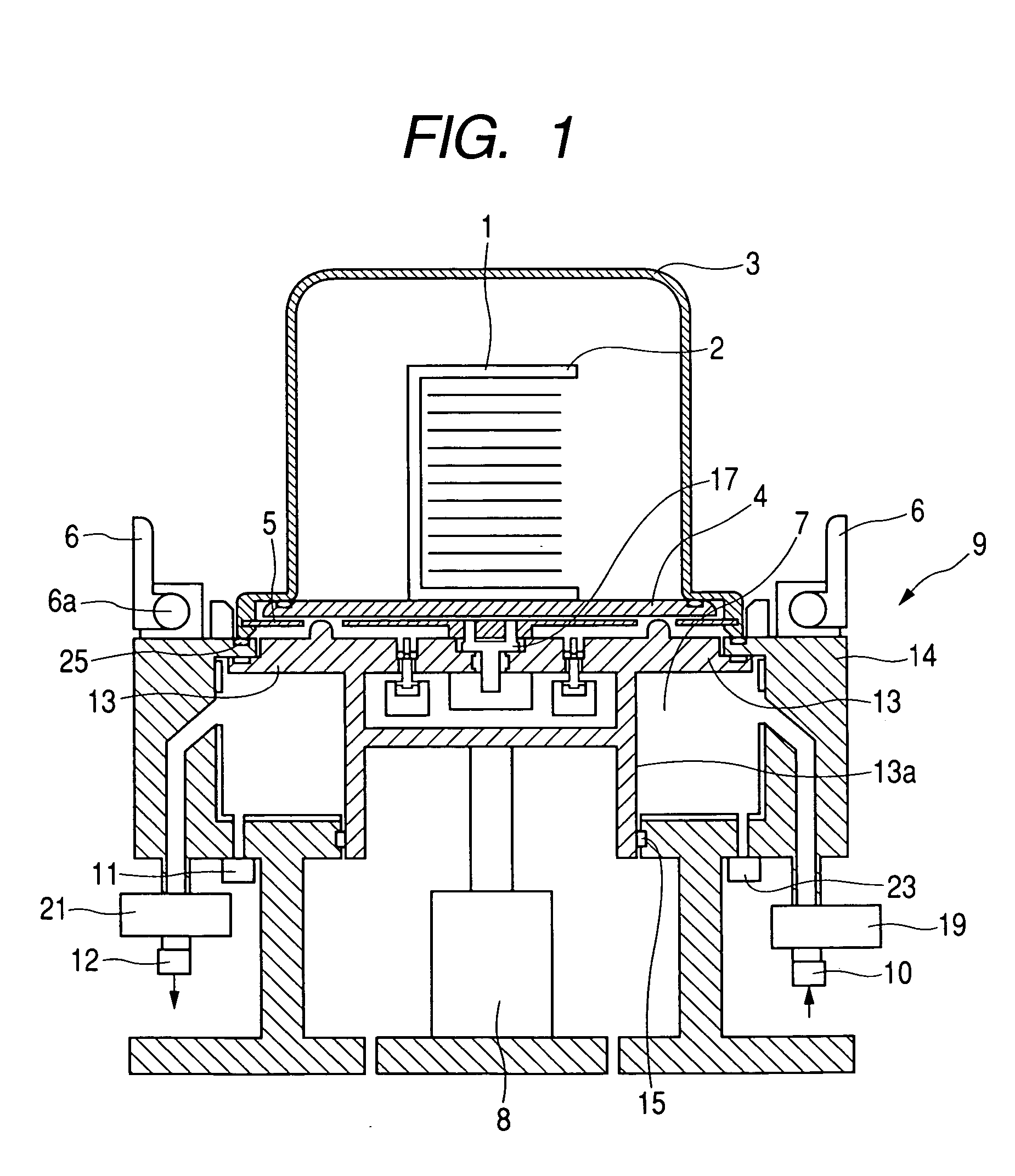 Purging system and purging method for the interior of a portable type hermetically sealed container