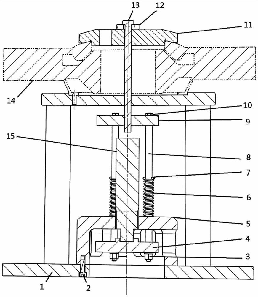 A reverse pull rod pressure loading device