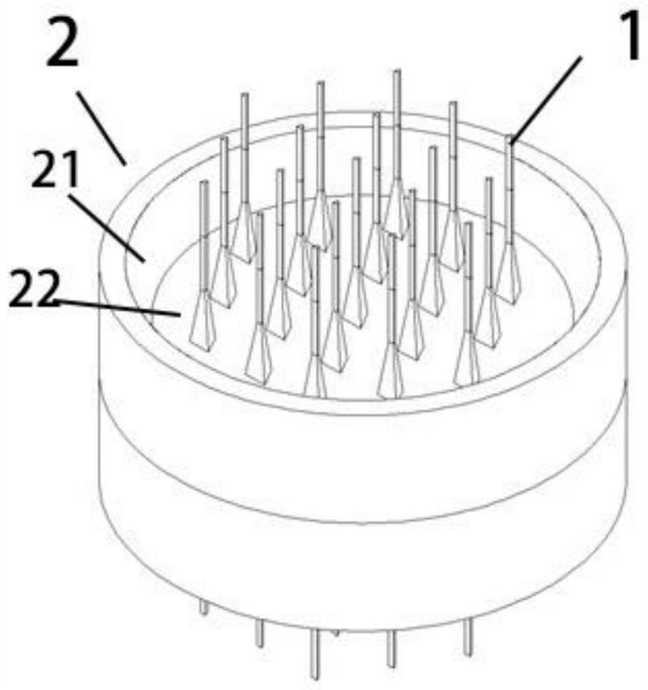 Large-current cable splicing structure capable of being used in narrow space