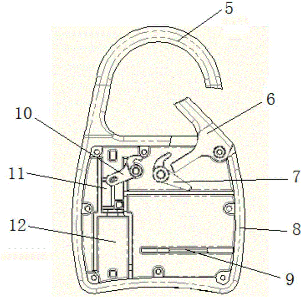 Ring latch device for electrical five preventions