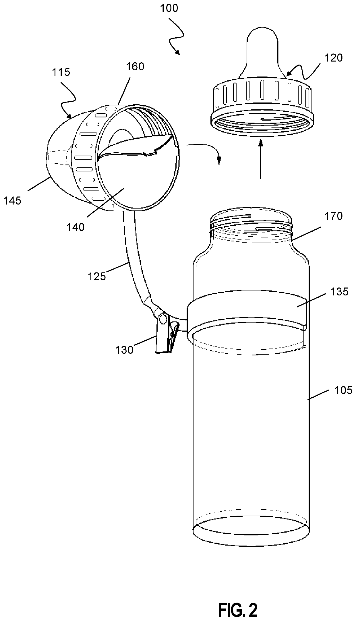 Apparatus, device, and method for infant gavage feeding