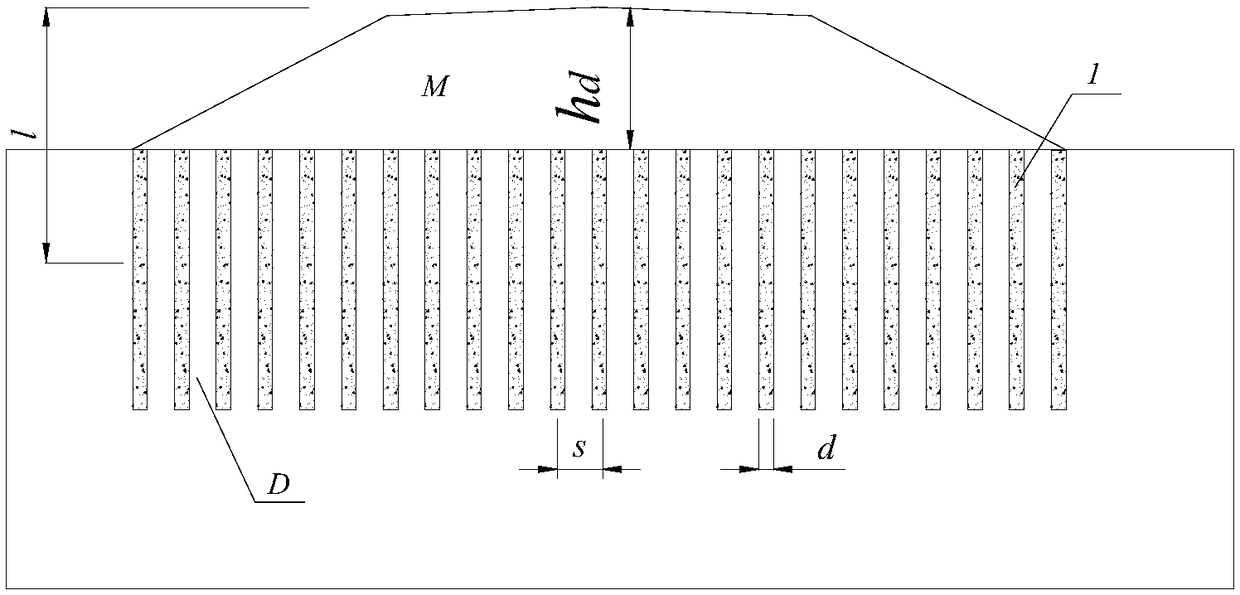 Method for determining upheaval quantity after reinforcing low embankment basement salinized soil pile foundation