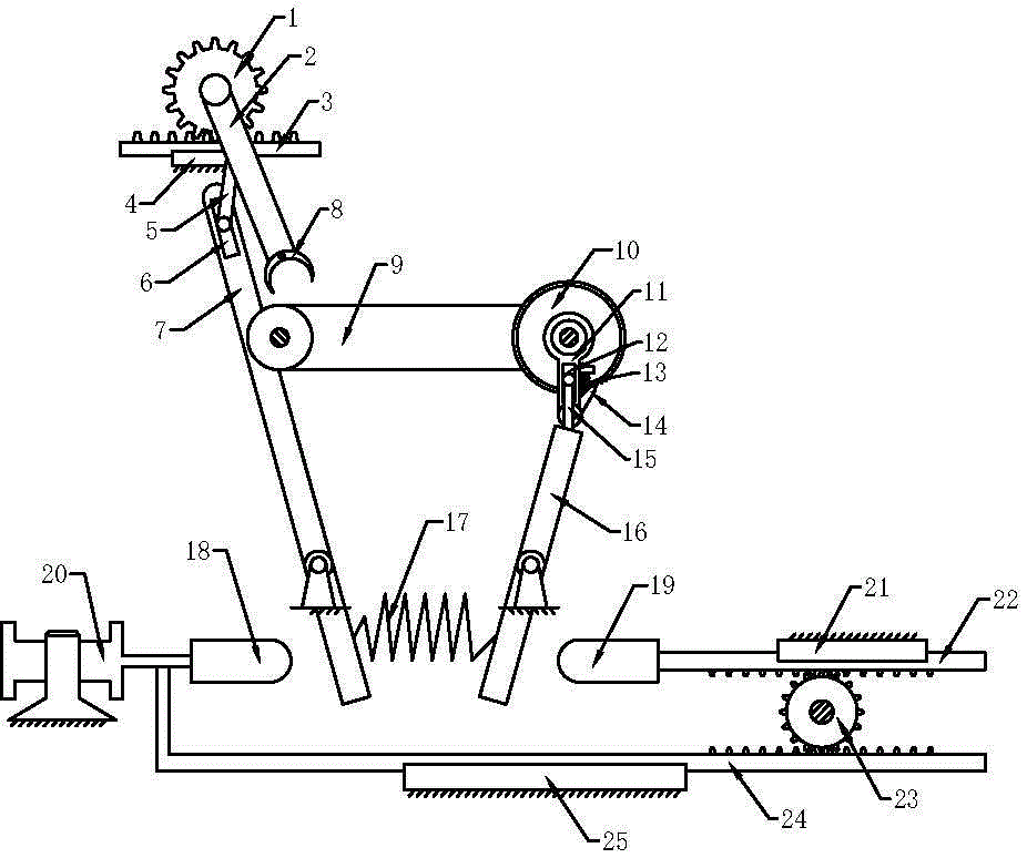 Oil paint material grabbing and conveying integrated device