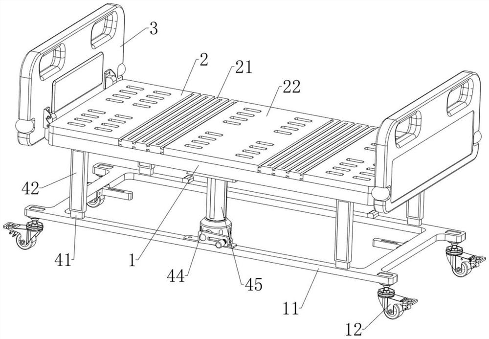 Multifunctional extracardiac intensive care nursing sickbed