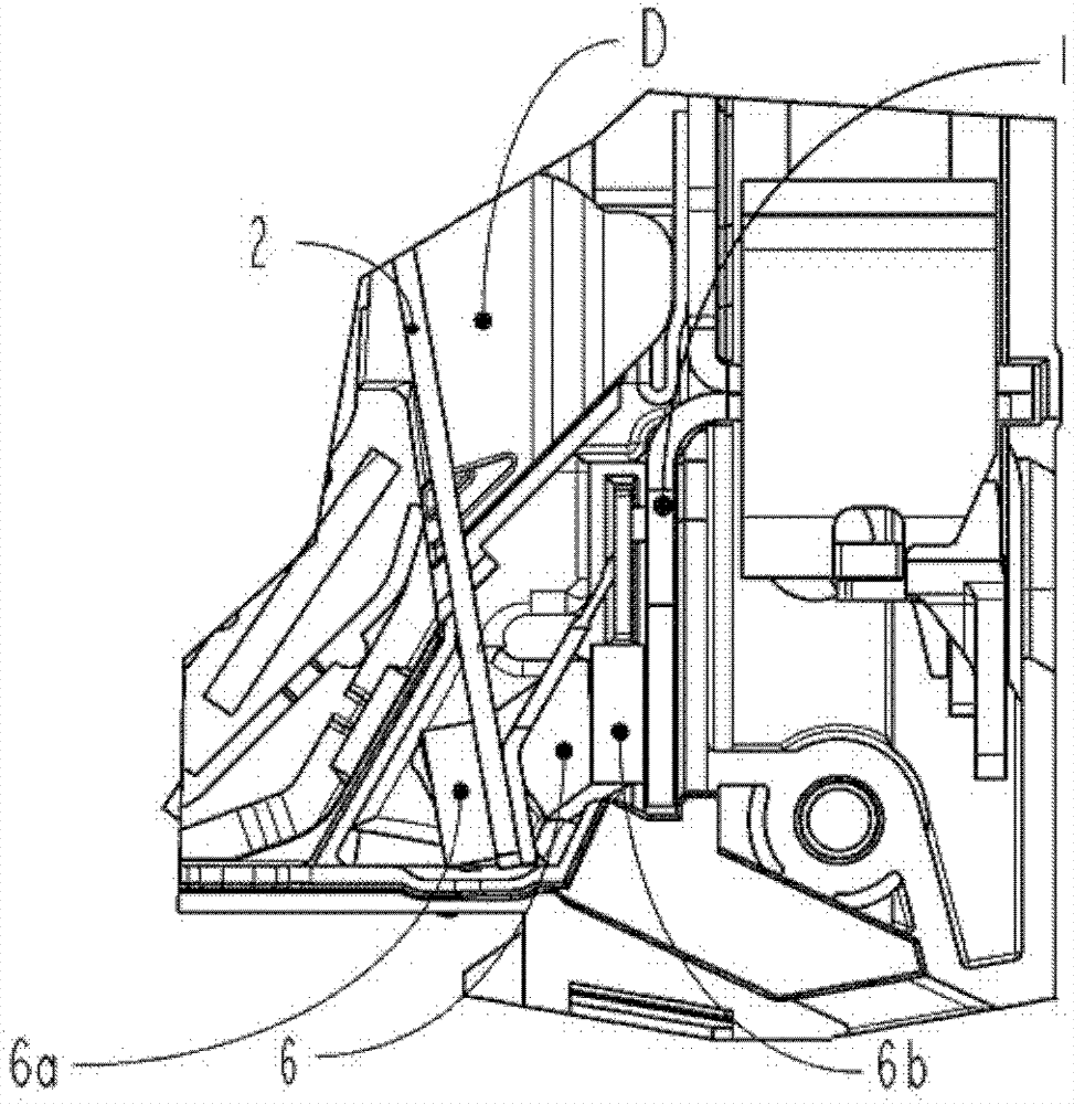 Device for electrical connection and circuit breaker