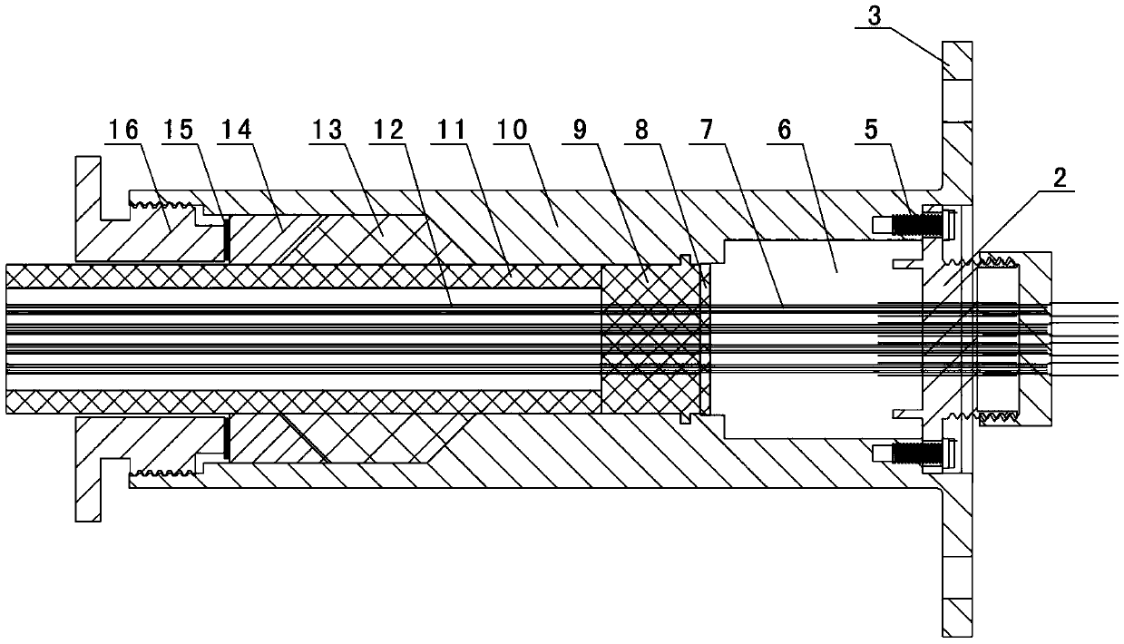 Marine cable seal connector in deep water environment