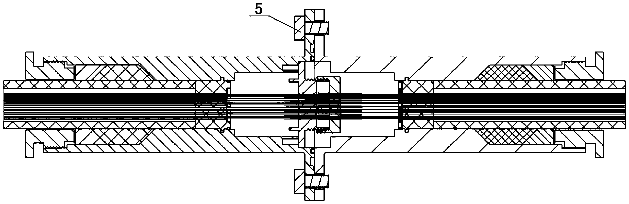 Marine cable seal connector in deep water environment