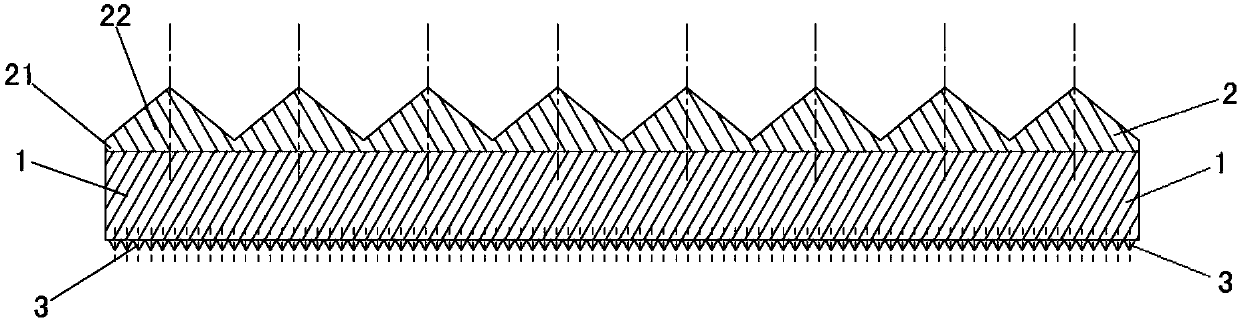 Reflective film with moth-eye structure and its preparation process