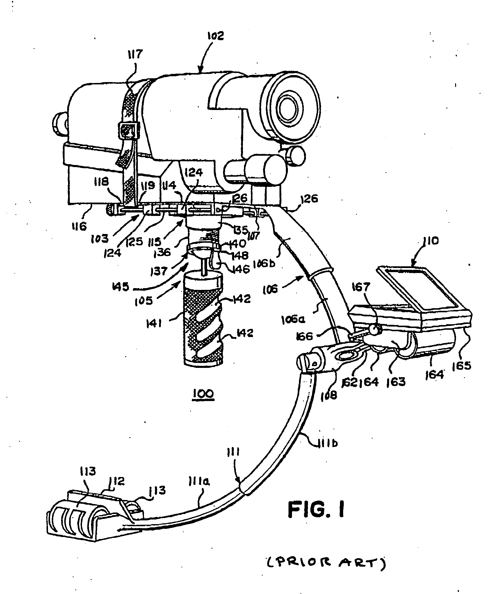 Folding and adjusting hinge for stabilized equipment support