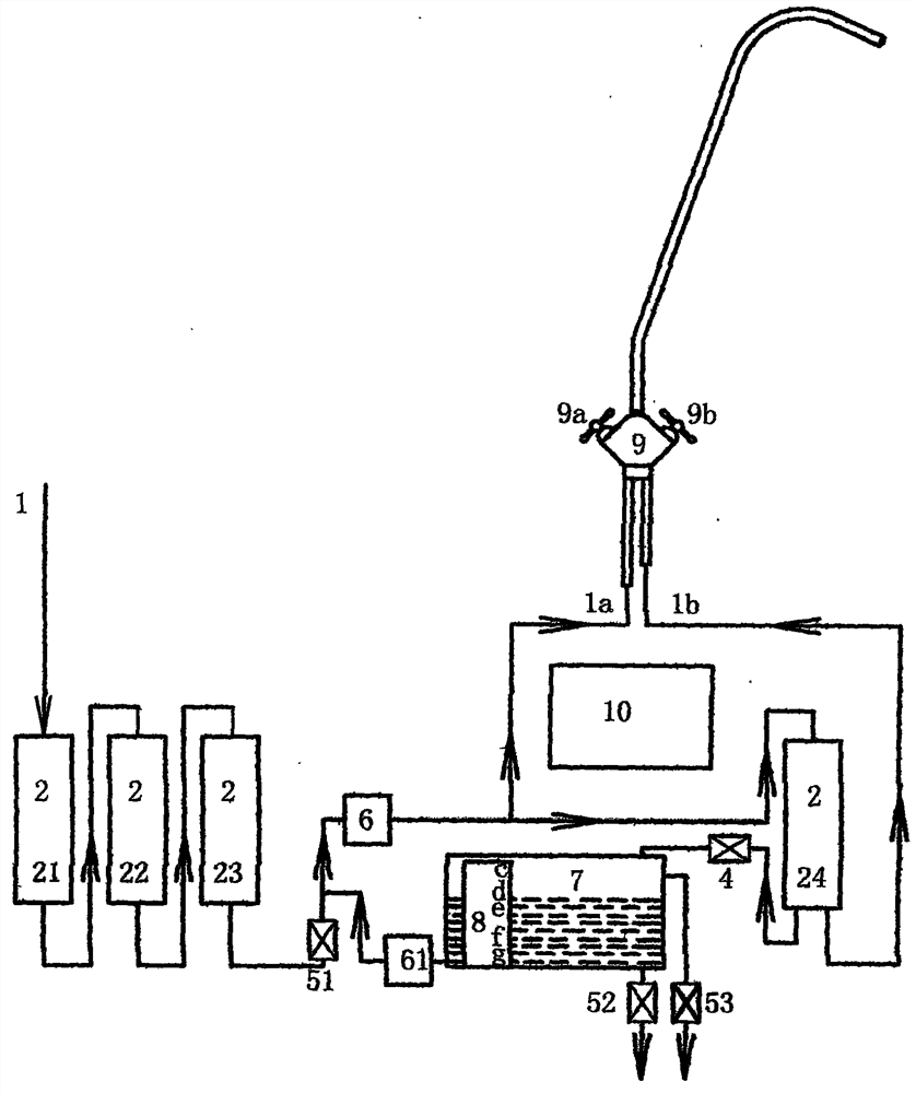 Double-pump water purifier switchable water production method with concentrated drain water recovery device